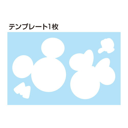 ディズニーキャラクター ミッキー&フレンズ フォトカットテンプレート付きシールセ...
