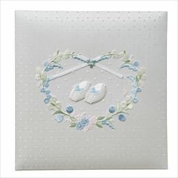 アルバム 誕生用 フエルアルバム Lサイズ ミルキーシューズ ブルー アH-LB-750-B ナカバヤシ