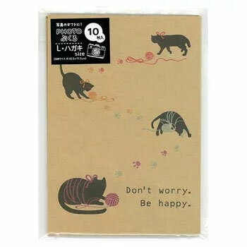 アルバム PHOTOブクロ L・ハガキ 10枚 ネコ PEV-KG-102 ナカバヤシ