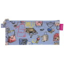 【セキセイ】 コッテイ ペンケース <メイクアップ> マチなし ブルー KT-1960-10 【ケースバッグ】 【ケース】