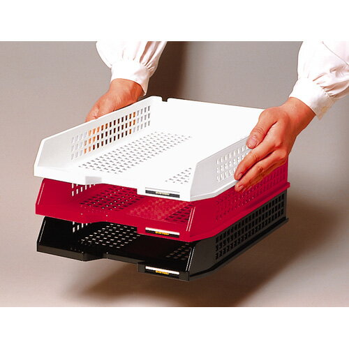 【セキセイ】 シストレー　A4　白 STX-60-70 【ボックスファイル】 【デスクトップ収納品】