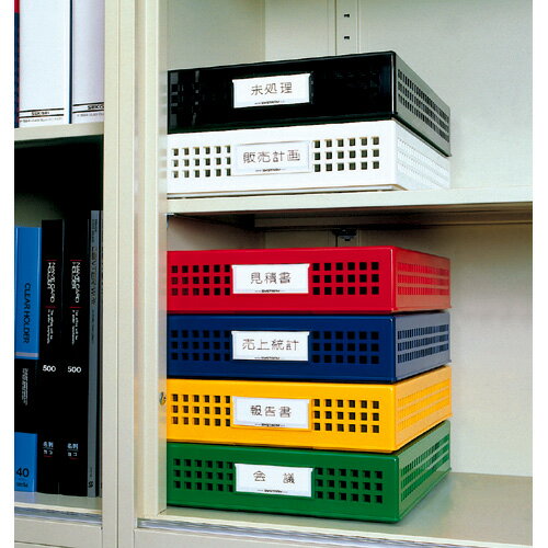 【セキセイ】 シストレー＜フタ付＞　A4　青 STX-70-10 【ボックスファイル】 【デスクトップ収納品】