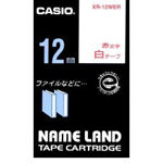 【J353716】【カシオ計算機】ラベルテープ XR-12WER 白に赤文字 12mm【オフィス機器】 【J353716】【カシオ計算機】ラベルテープ XR-12WER 白に赤文字 12mm【オフィス機器】