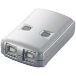 乐天商城 - 【J375437】【エレコム】USB2.0手動切替器 2切替 USS2-W2【OA・PC関連】