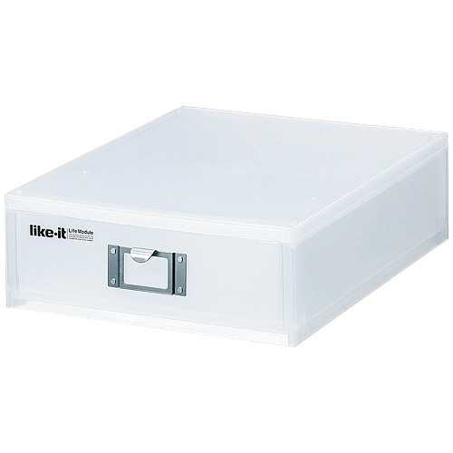 【J384697】【ライクイット】WORKUPファイルユニット A4 ホワイトLM-50【レターケース】