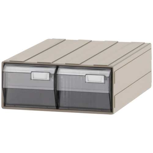 商品名 ビジネスカセッター B5-242W B5/2列/深1段 商品番号 B5-242W CL 仕様 ■規格：B5判■色：本体＝アイボリー・引出し＝透明■引出：2列・深型1段■引出内寸：W105×D286×H87mm■材質：外枠＝ABS樹脂・引出＝強化スチロール樹脂■外形寸法：W240×D297×H101mm■材質：外枠＝ABS樹脂・引出＝強化スチロール樹脂 JANコード 4948349108932積み重ねたり、連結したり、上下左右に組み合わせられる収納ケース。オールプラスチック製なので錆びません。水洗いもできます。仕切板（別売）を使用して、小物や部品の整理・分類にも便利です。