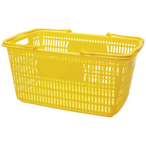 【J365217】【ジョインテックス】ショップかご 30L黄 B264J-YE【かご】(3.0)