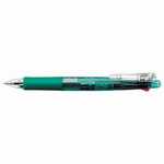 商品名 クリップオンマルチ B4SA1-G 緑 商品番号 B4SA1-G 仕様 ■複合筆記具■ノック式■軸色：緑■インク色：油性／黒・赤・青・緑■ボール径：0．7mm■シャープ芯径：0．5mm■本体長：148．5mm■軸径：14．0mm■ボールペン替芯：SK－0．7芯 JANコード 49016814612404色ボールペンとシャープペンが1本になって、さらに機能的になりました。クリップをスライドさせれば、シャープペンにチェンジ。丈夫で厚いものにもはさめるバインダークリップ。