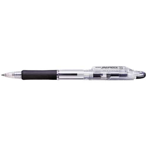 【J289600】【ゼブラ】ボールペン ジムノック KRB-100-BK 黒 10本【ボールペン】 2