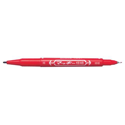 Rakuten - 【J-343647】【ゼブラ】△マッキー 極細 MO-120-MC-R 赤 10本【油性マーカー】