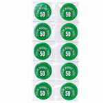 商品名 カラーマグネット MR-50 緑 50mm 10個 商品番号 MR-50-GR 仕様 ■丸型タイプ■本体直径：50mm■色：緑■ヨーク付きマグネット■入数：10個 JANコード 4902787512508ヨーク板が磁力をパワーアップ。ホワイトボードやキャビネットに使いやすい、ボタン型のカラーマグネットです。