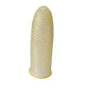 【J-890554】【ナナコ】指サック アメ色 小 10個入【一般事務用品】
