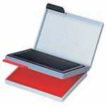 【J-451713】【シヤチハタ】スタンプ台 エコス HFW-2EC 黒/赤【印章・印鑑】