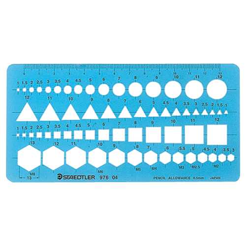 【J-722404】【ステッドラー】テンプレート 976 04 組合せ【製図用品】