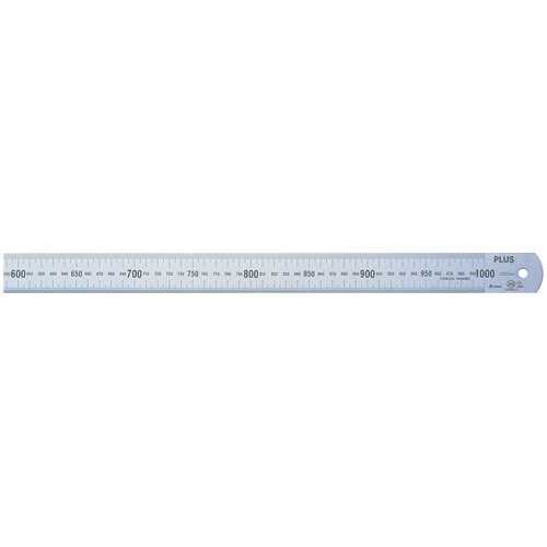 【J-47744】【プラス】ステンレス直尺 100cm【製図用品】