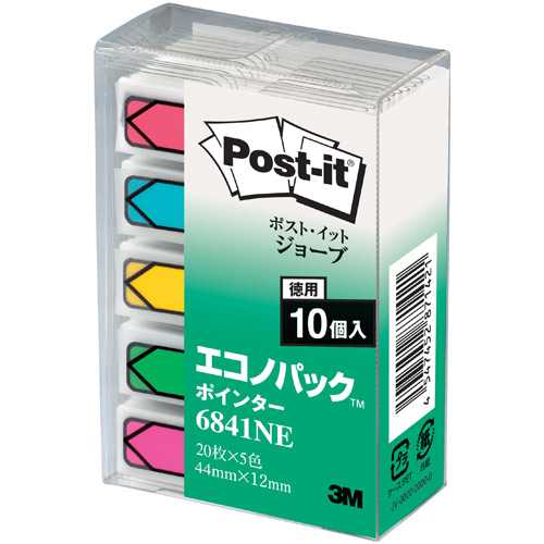 Rakuten - 【J-325522】【スリーエムジャパン】Post-it 6841NE ジョーブエコノ ポインター【メモ・付箋】