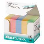 Rakuten - 【J-461076】【スリーエムジャパン】Post-it 再生紙見出し 7001-GK 混色【メモ・付箋】