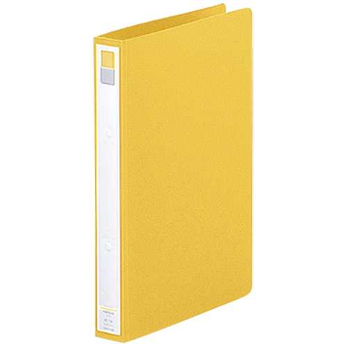 【J-253355】【LIHITLAB】リングファイル F-877U-5 A4S 36mm 黄【ファイル】