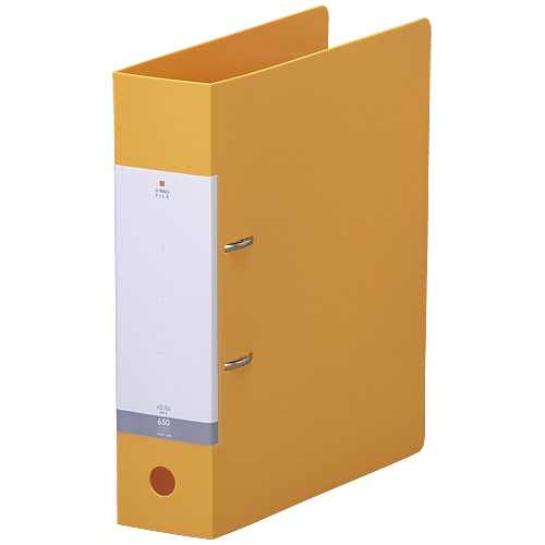 【J-385649】【LIHITLAB】D型リングファイル A4S G2280-5 黄【ファイル】