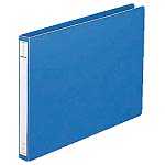 【J-535993】【LIHITLAB】パンチレスファイル F-371 A4E 藍【ファイル】