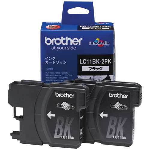 Other - 【J-354740】【ブラザー】インクカートリッジ LC11BK-2PK 黒2個【インクカートリッジ】