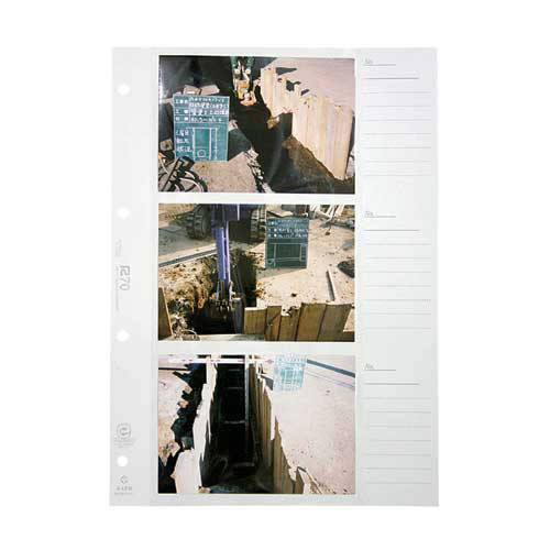 アルバムとママ雑貨の店オフィス31の【J-329347】【ピジョン】工事写真帳 A-L6W スペア 再生紙G【カメラ・フィルム】｜アングル2