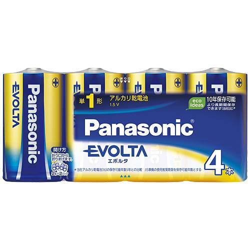 【J-329634】【Panasonic】エボルタ乾電池 単1 LR20EJ/4SW 4個【電池・電球】 【J-329634】【Panasonic】エボルタ乾電池 単1 LR20EJ/4SW 4個【電池・電球】