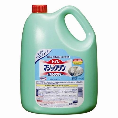 商品名 トイレマジックリン 業務用 4.5L 商品番号 仕様 ■規格：業務用■容量：4500ml■小分けキャップ別売：注文コード349－127 税込M価：オープン JANコード 4901301021212便器やタイルの汚れ、黄ばみをすっきり落とすクレンザータイプ。肌や衣服についても安心な中性タイプのトイレ用洗浄剤。