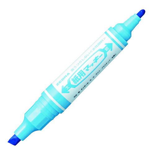 Rakuten - 【J-299717】【ゼブラ】紙用マッキーWYT5－LB ライトブルー【水性マーカー】