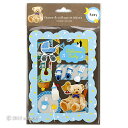 【あす楽】【DM便対応】【ORANGE AIRLINES】 Frame & Collage Stickers コラージュシール <Baby Blue> FCS-08 オレンジエアライン 【スクラップブッキング/アルバム用品】 【ステッカー・シール】【ポイント10倍】