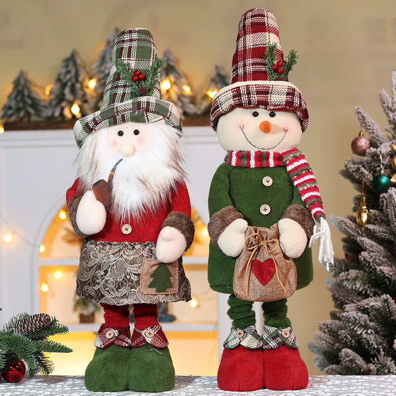 安心楽天市場店のクリスマス 飾り 人形 玄関 飾れる 伸縮可能 サンタクロース 雪だるま ヘラジカ 人形 サンタ 吊り装飾用 飾りつけ オーナメント ぬいぐるみ クリスマス置物 クリスマス雑貨 デコ 窓 かざり プレゼント イベント用 雰囲気 ins｜アングル3
