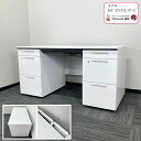 【法人様宛限定商品】コクヨ isデスクシステムシリーズ 両袖デスク SDP-ISN14LSAW W1400×D700×H720 ホワイト 2017年製 中古 事...