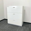 【法人様宛限定商品】プラス L5シリーズ 3段ラテラルキャビネット L5-105H-3 W4 W900×D450×H1100 ホワイト 2013年製 中古 オフ...