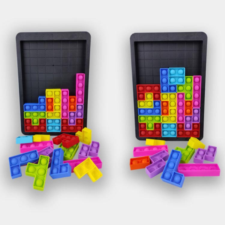 テ送料無料 テトリスパズル テトリス パズル プッシュポップポップバブル プッシュポップバブル プッシュイット ポップイット ストレス解消グッズ スクイーズ玩具 知育 ブロック 積み木 officeconnect-10001040 オフィスコネクト楽天市場店 サンプル画像3