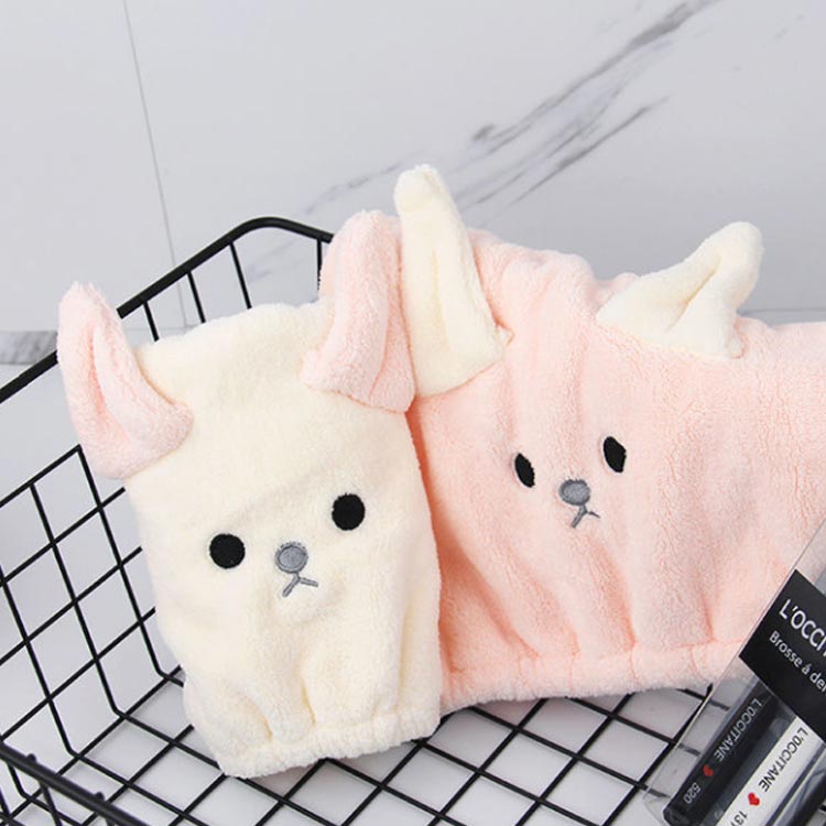 送料無料 タオルキャップ ドライキャップ ヘアドライ タオル 耳付き 吸水 速乾 柔らい 子供大人兼用 可愛い おしゃれ 海 プール 便利グッズ お風呂上り バス用品 officeconnect-10001241 オフィスコネクト楽天市場店 サンプル画像3