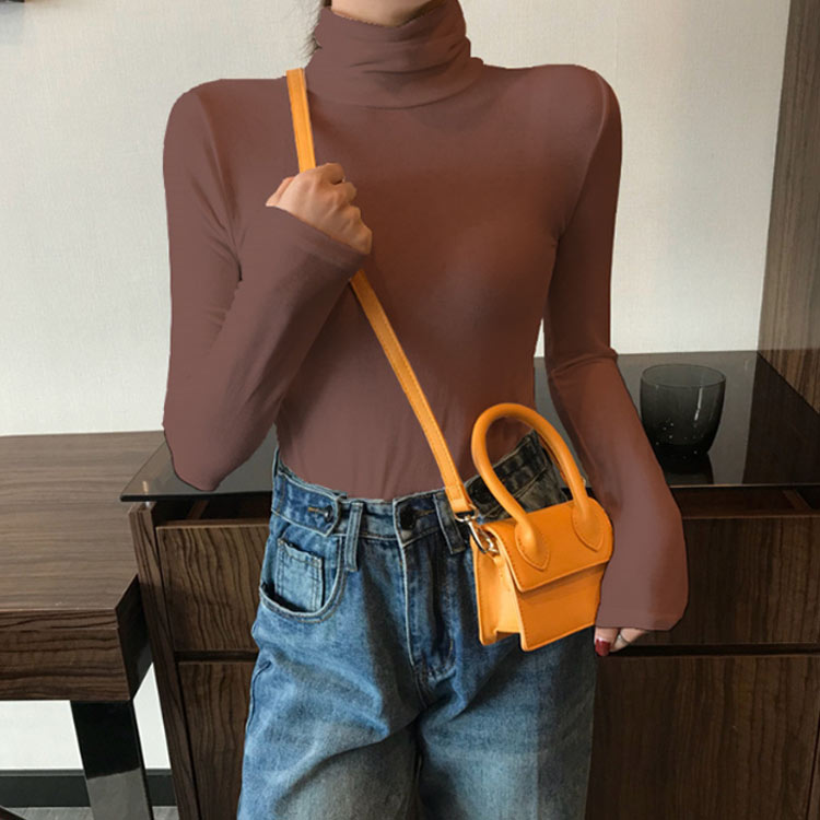 タートルネック インナー カットソー レディース ハイネック 長袖 無地 あったか 防寒 長袖T ロンT 秋 冬 トップス 防寒インナー 大人可愛い おしゃれ オフィス カジュアル シンプル 無地 重ね着 フェミニン 通勤 黒 白