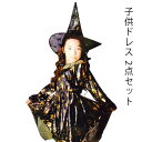 ハロウィン服 子ども 子供ドレス 2点セット 110cm 120cm 130cm コスプレ 可愛い コスチューム ワンピース コスプレ衣装 キッズ パーティー ...