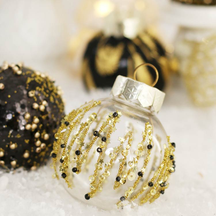 クリスマスツリー オーナメント 飾り セットクリスマス 北欧 おしゃれ 6cm/25pcs PET 透明 クリア ホワイト ブラック ゴールド インスタ映え INS SNS 大人気