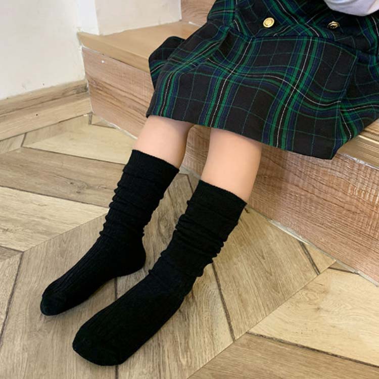 キッズ リブソックス リブ ソックス ストレート 靴した 2足セット 1-10歳 ソックス...