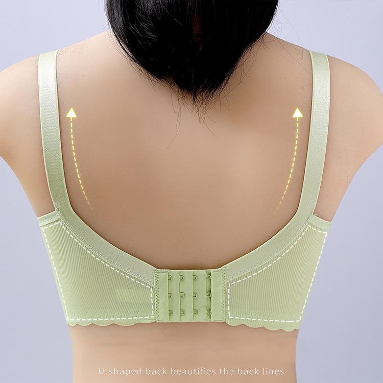 授乳 ブラジャー 授乳ブラ 垂れ防止 授乳ブラ 前開き ブラジャー マタニティ ノンワイヤー バストサポート ナイトブラ 4段 4列ホック 脇高設計 ストラップ 長さ調節可能 スカラップカット 一体型パッド 送料無料