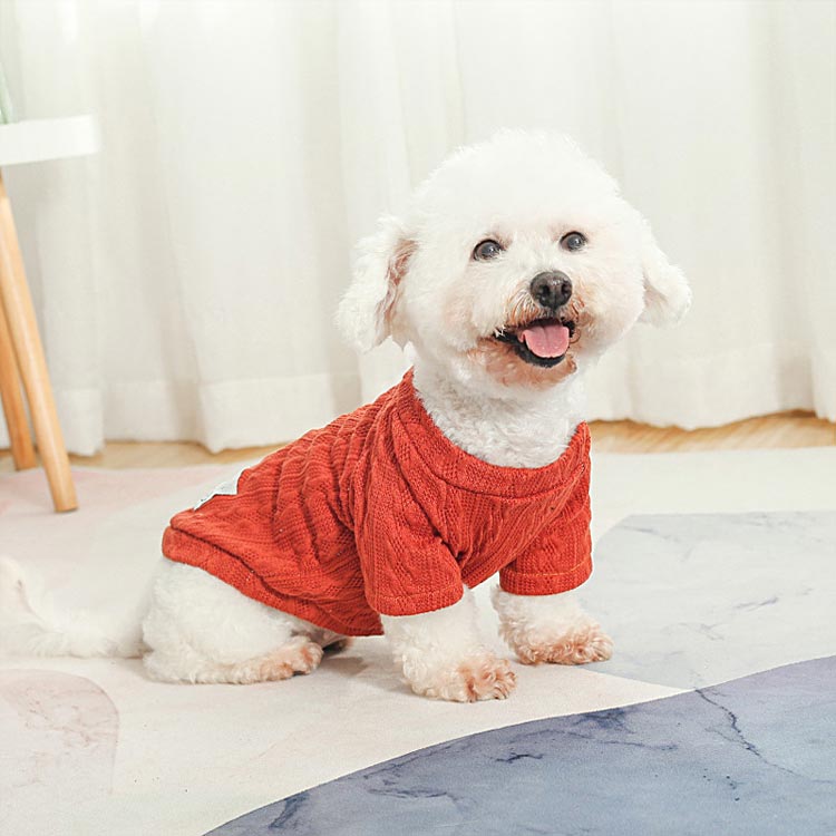 オフィスコネクト楽天市場店の犬 小型犬 犬用 ロングTシャツ ニット 長袖 犬服 女の子 ウェア ドッグウエア 犬の服 おしゃれ かわいい 犬服 犬 服 ペット ペットグッズ ペット用品 かわいい おしゃれ 服 犬 秋服 犬 冬服 犬 秋冬服 犬 男の子 女の子 送料無料｜アングル3