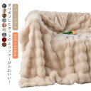 ブランケット 北欧 ダブル 掛毛布 かけ毛布 200×230cm エコファー 毛布 ポコポコブランケット ポコポコ 厚手 ブランケット もこもこ ふわふわ あったか 暖かい 防寒対策 ぬくぬく 毛布 秋冬 冬 節電対策 北欧 インテリア 送料無料