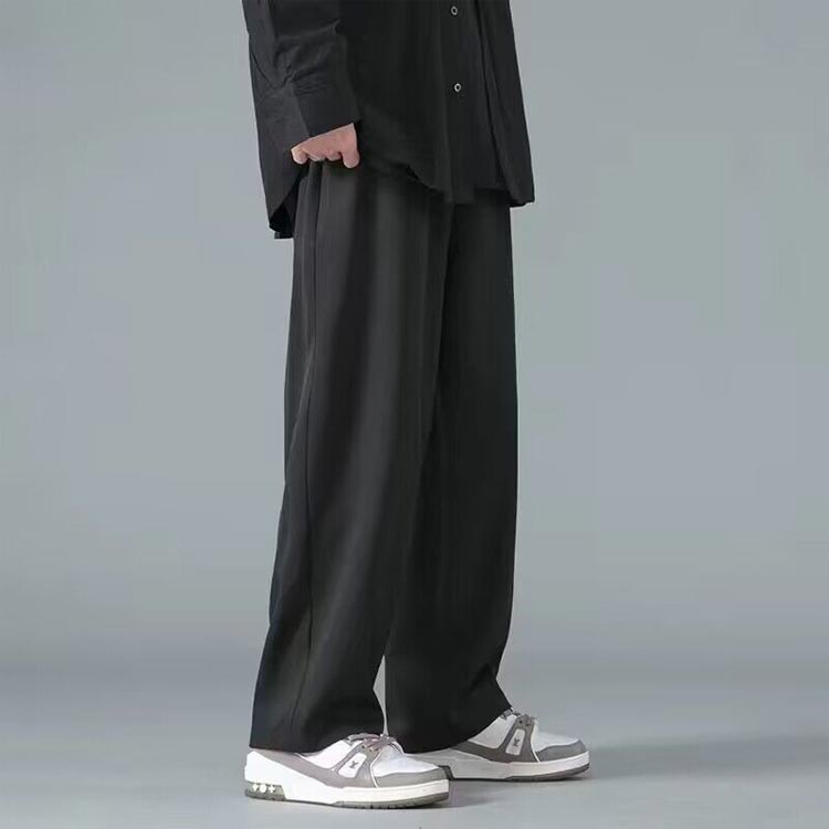 涼しい ロングパンツ 涼しい パンツ ストレートパンツ メンズ ゴルフパンツ 黒 夏 ...