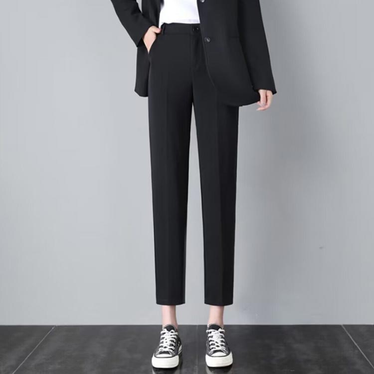 きれいめパンツ ストレッチ 細見え 大きいサイズ ロング 美脚 送料無料 低身長 高身 ウエストゴム タック ポケット付き ストレッチパンツ レディース きれいめ オフィス 無地 シンプル テーパードパンツ