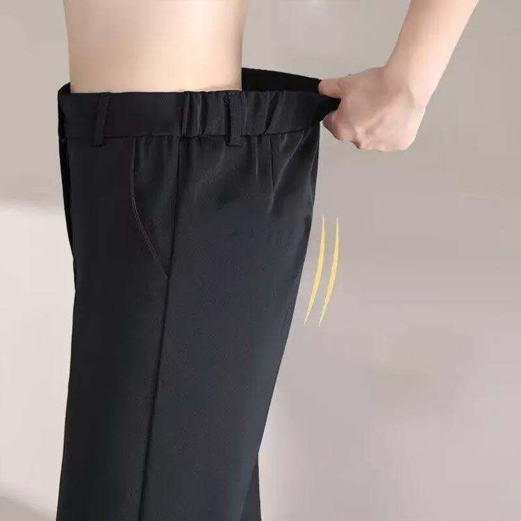きれいめパンツ ストレッチ 細見え 大きいサイズ ロング 美脚 送料無料 低身長 高身 ウエストゴム タック ポケット付き ストレッチパンツ レディース きれいめ オフィス 無地 シンプル テーパードパンツ