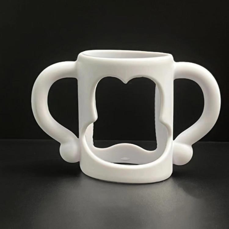 カバー 持ち手 哺乳瓶 哺乳瓶ホルダー こぼす防止 送料無料 シリコンケース ドリンクホルダー 2個セット コップホルダー ハンドル 出産祝い 哺乳瓶保護 柔らかい 手首保護 ボトルホルダー 哺乳瓶カバー