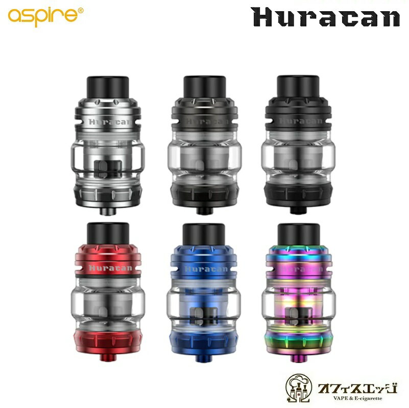 Aspire Huracan Tank 26mm アトマイザー vape アスパイア フラカン ウラカン 液漏れ対策 クリアロ 爆煙 クリアロマイザーベイプ 810ドリップチップ コイル交換 液漏れに強い F-7