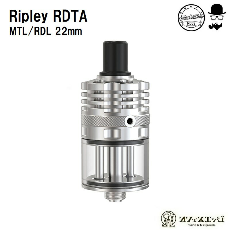 Ambition Mods ~ gentleman Club Ripley MTL/RDL RDTA SSJ[ ArV v[ dq^oR Ag}CU[ vape RBA { xCv 22mm Vo[ Silver rta RTA replay v[ vC [T-49]