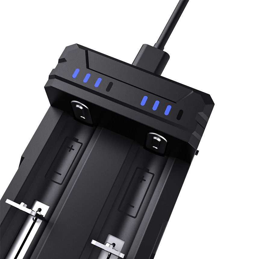 XTAR FC2 バッテリー充電器 Type-C 充電 バッテリーチャージャー/エクスター/電子タバコ ベイプ vape Battery Charger 充電器 リチウムイオンバッテリー 14500 18350 18490 18500 18650 20700 21700 26650 [T-73] 3