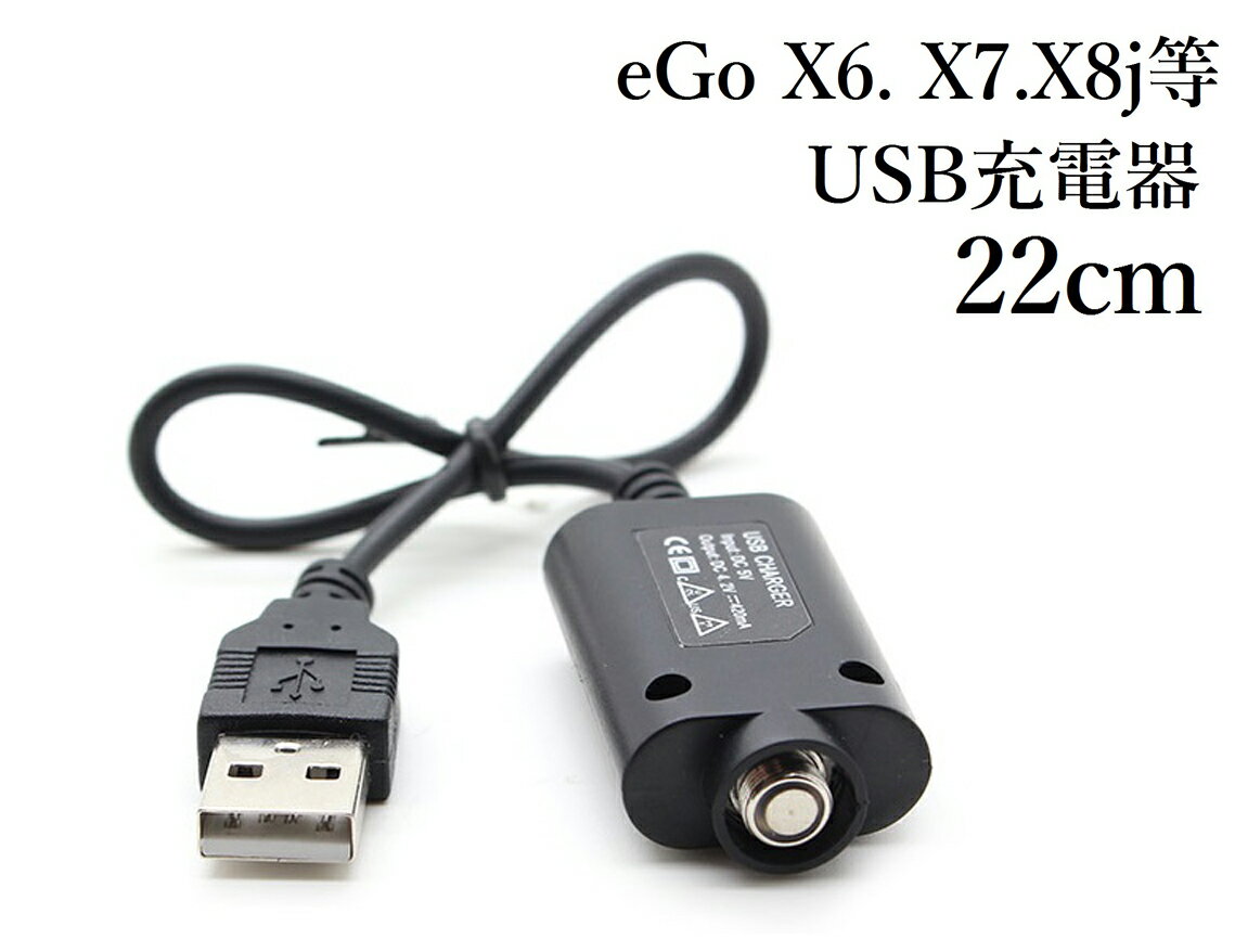 ego x6 x7 x8j 等に　USB充電器　22センチ　USB　チャージ エゴ イーゴ 充電 e ...